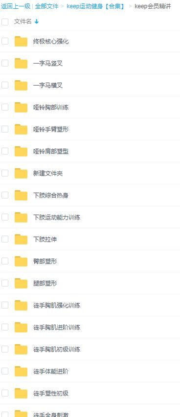 【健身资料】keep的付费+会员课程视频【度盘/26.24G】 【健身资料】keep的付费+会员课程视频【度盘/26.24G】