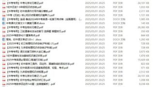 【学习资料】2025年中考复习资料(上海-部分全国通用)【度盘】