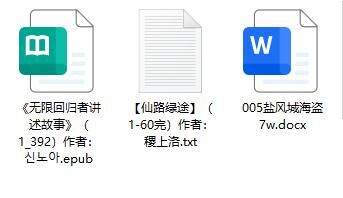 【小说】今日推荐_3本小说【度盘/5.89M】